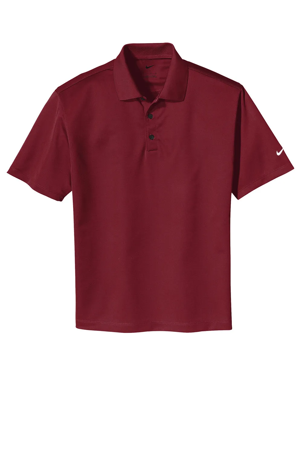 Nike Mens Tech Basic Dri-Fit Moisture Wicking Short Sleeve Polo Shirt - Team Red