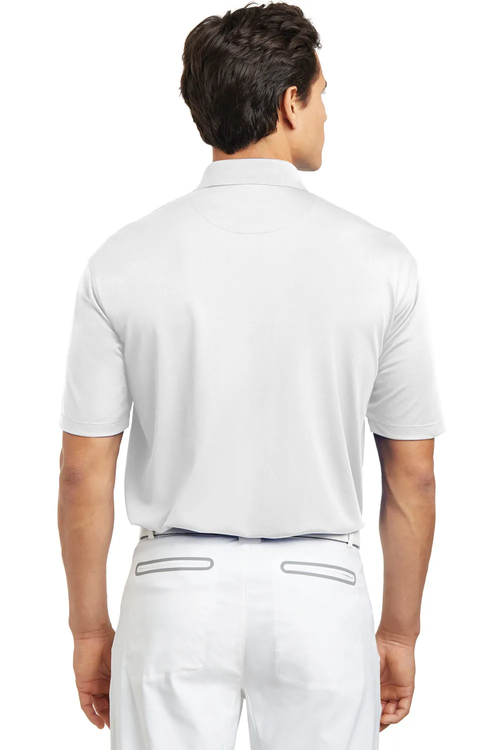 Nike Mens Tech Basic Dri-Fit Moisture Wicking Short Sleeve Polo Shirt - White