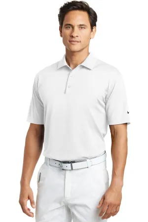 Nike Mens Tech Basic Dri-Fit Moisture Wicking Short Sleeve Polo Shirt - White