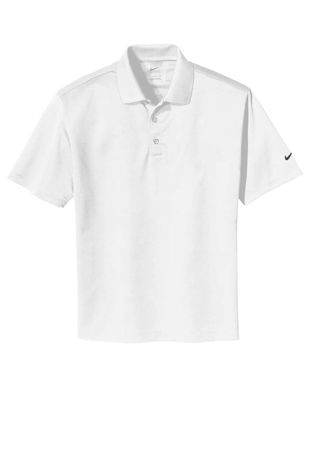 Nike Mens Tech Basic Dri-Fit Moisture Wicking Short Sleeve Polo Shirt - White