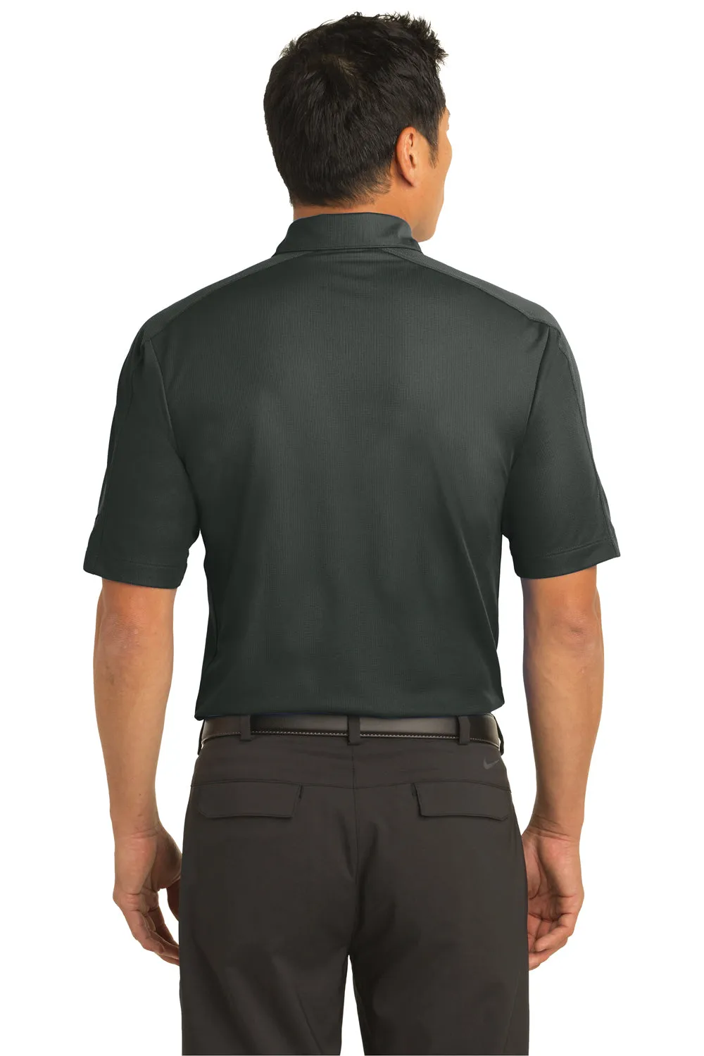 Nike Mens Tech Sport Dri-Fit Moisture Wicking Short Sleeve Polo Shirt - Anthracite Grey