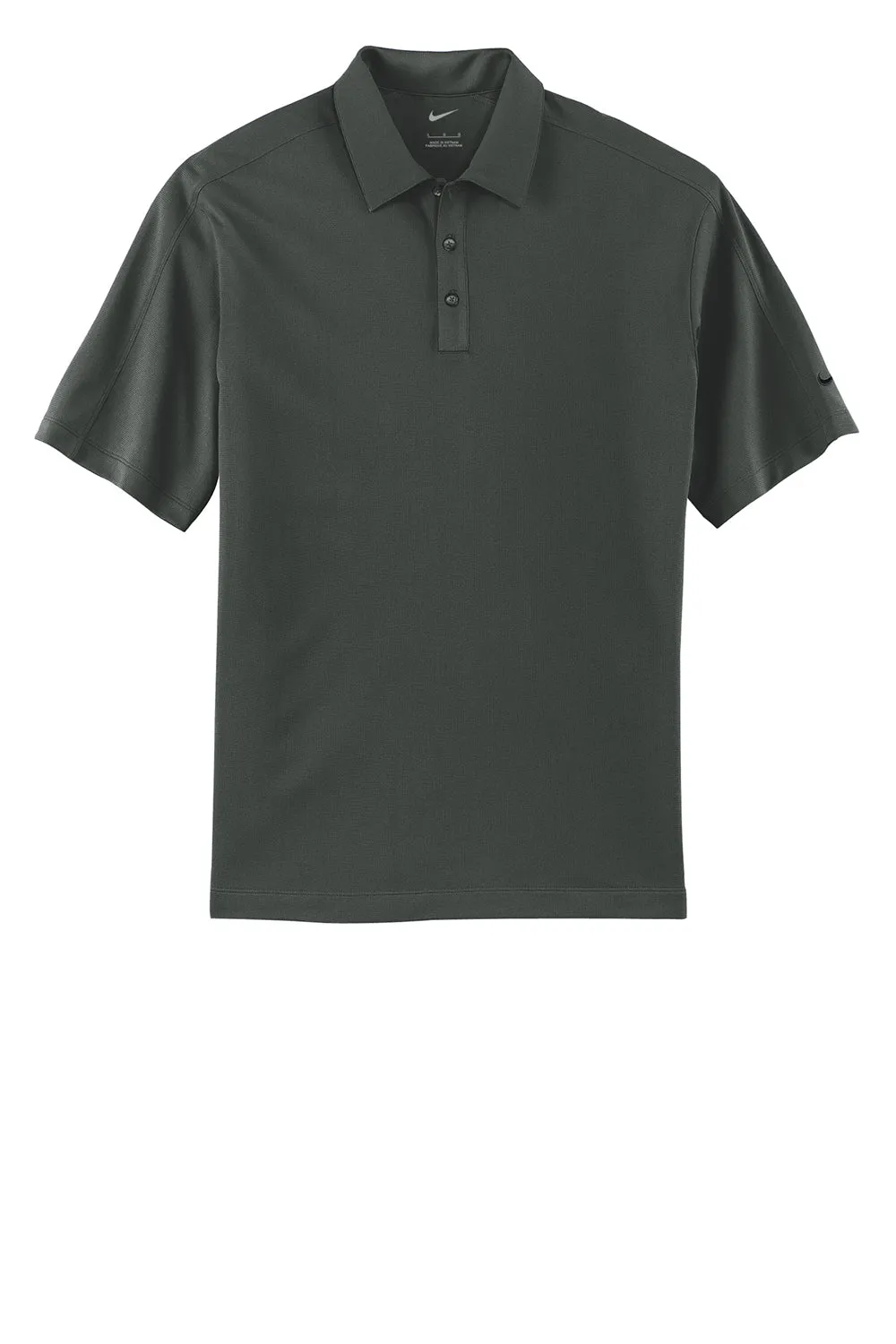 Nike Mens Tech Sport Dri-Fit Moisture Wicking Short Sleeve Polo Shirt - Anthracite Grey