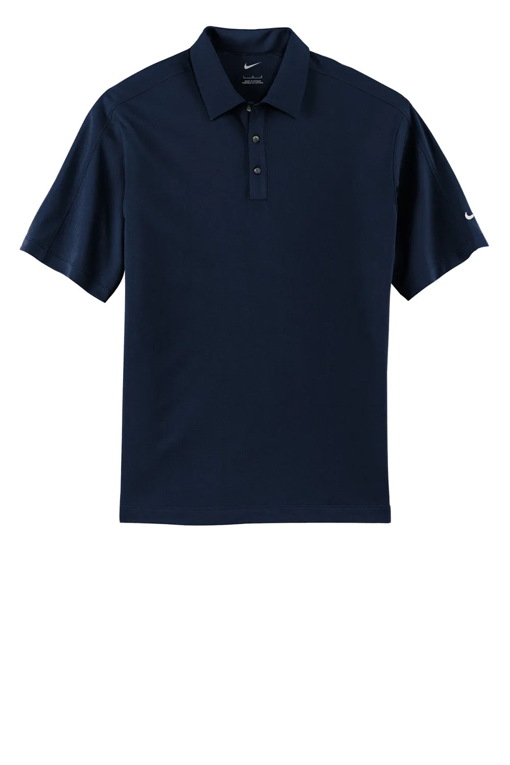 Nike Mens Tech Sport Dri-Fit Moisture Wicking Short Sleeve Polo Shirt - Navy Blue