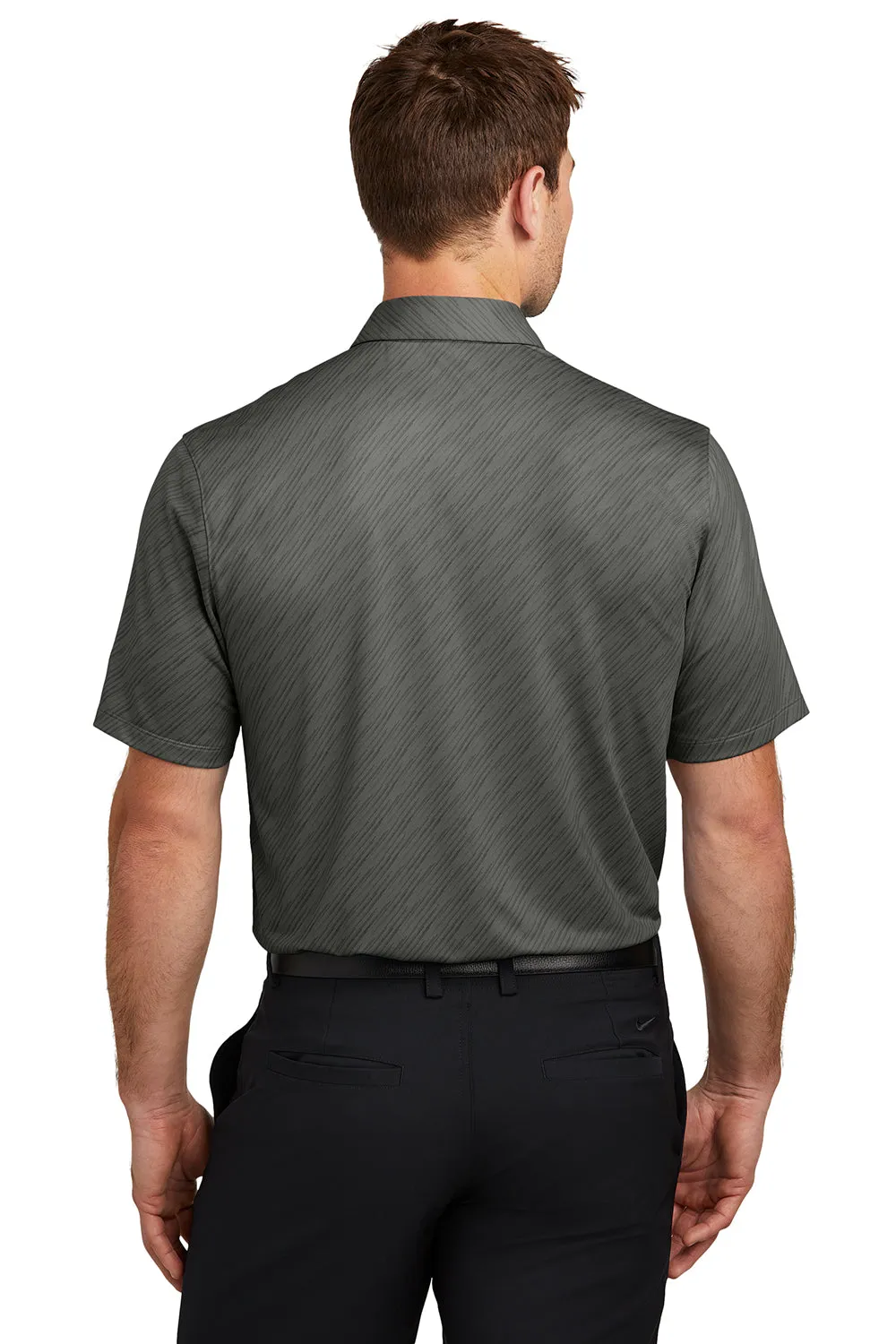 Nike Mens Vapor Dash Dri-Fit Moisture Wicking Short Sleeve Polo Shirt - Anthracite Grey