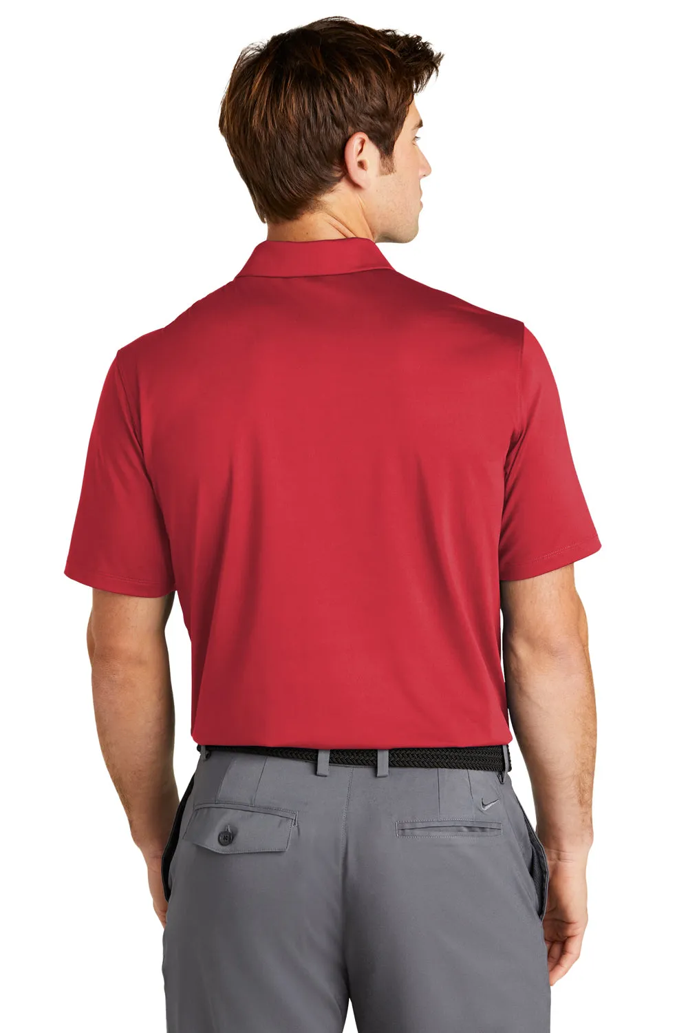 Nike Mens Vapor Dri-Fit Moisture Wicking Short Sleeve Polo Shirt - Gym Red
