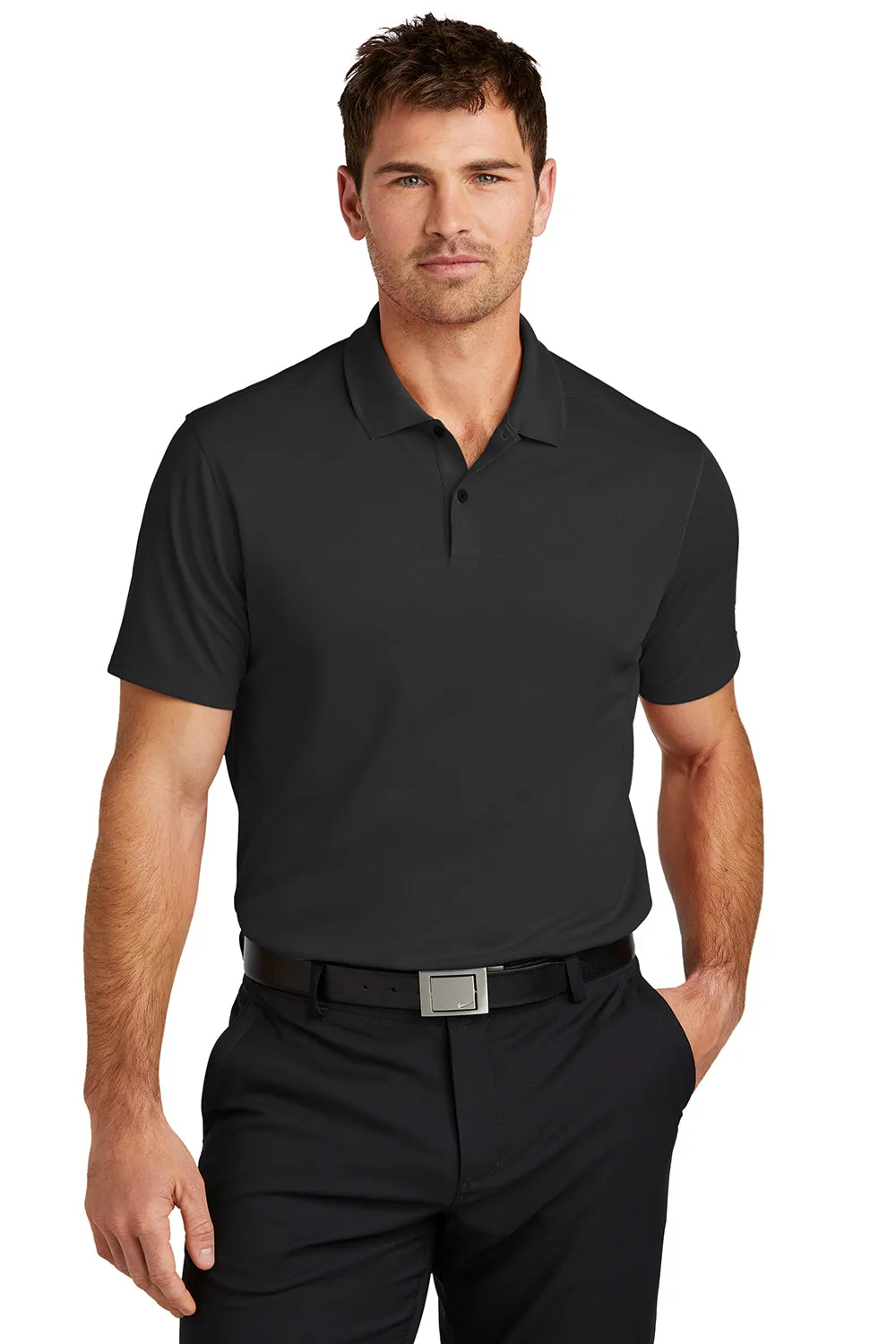 Nike Mens Victory Dri-Fit Moisture Wicking Short Sleeve Polo Shirt - Black