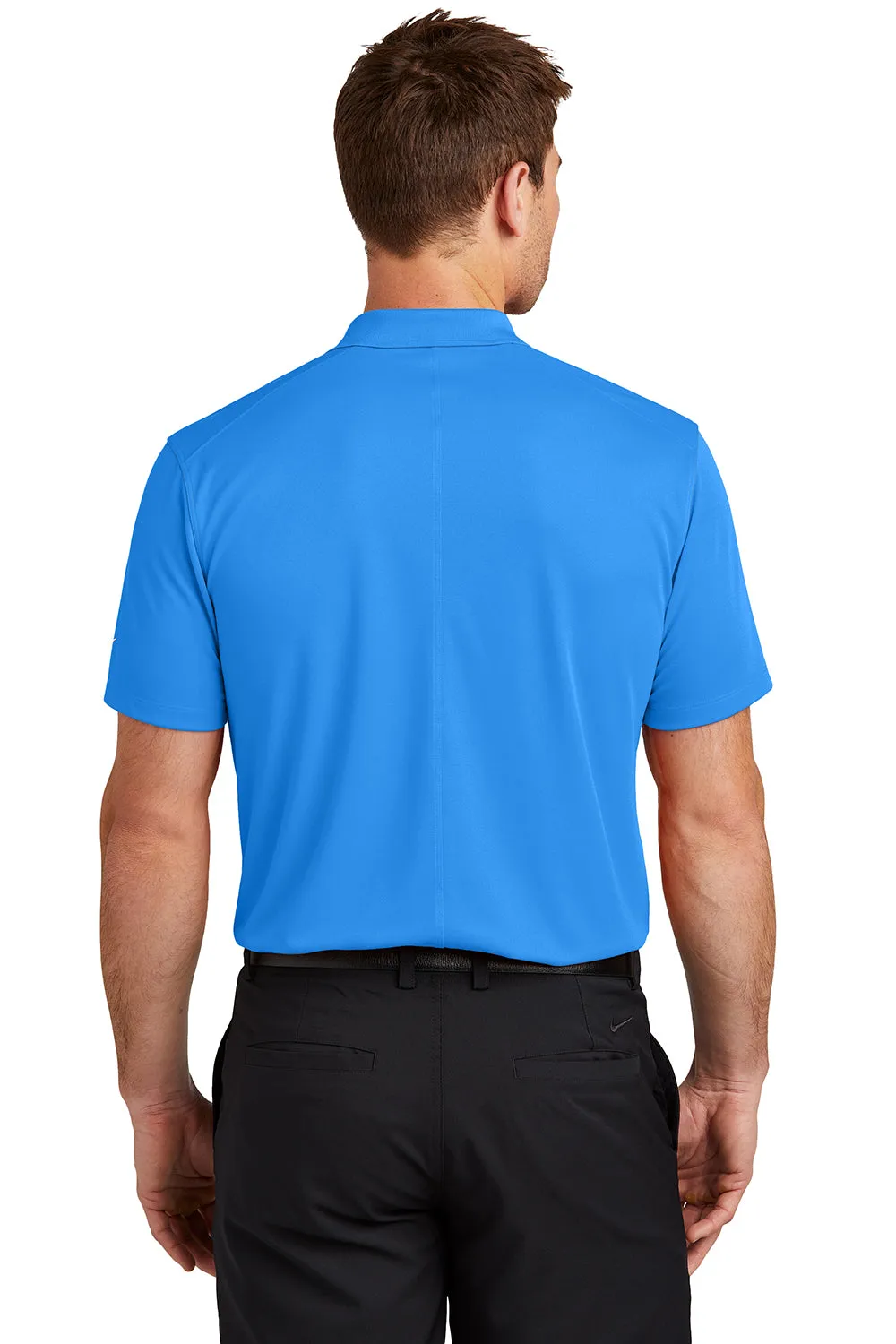 Nike Mens Victory Dri-Fit Moisture Wicking Short Sleeve Polo Shirt - Light Photo Blue