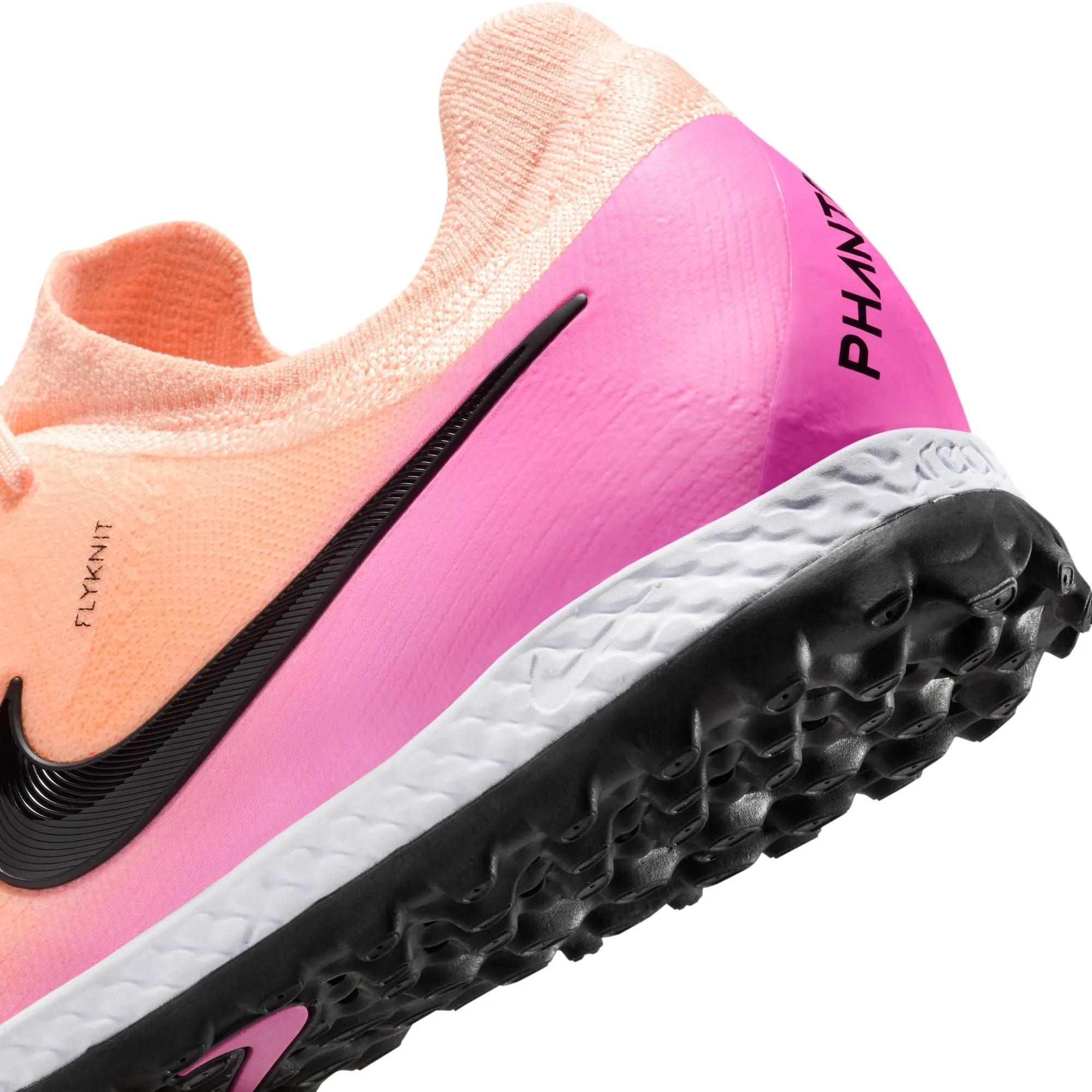 Nike React Phantom GX II Pro TF Turf Soccer Shoes - Crimson Tint/ Black-Pink/Tint