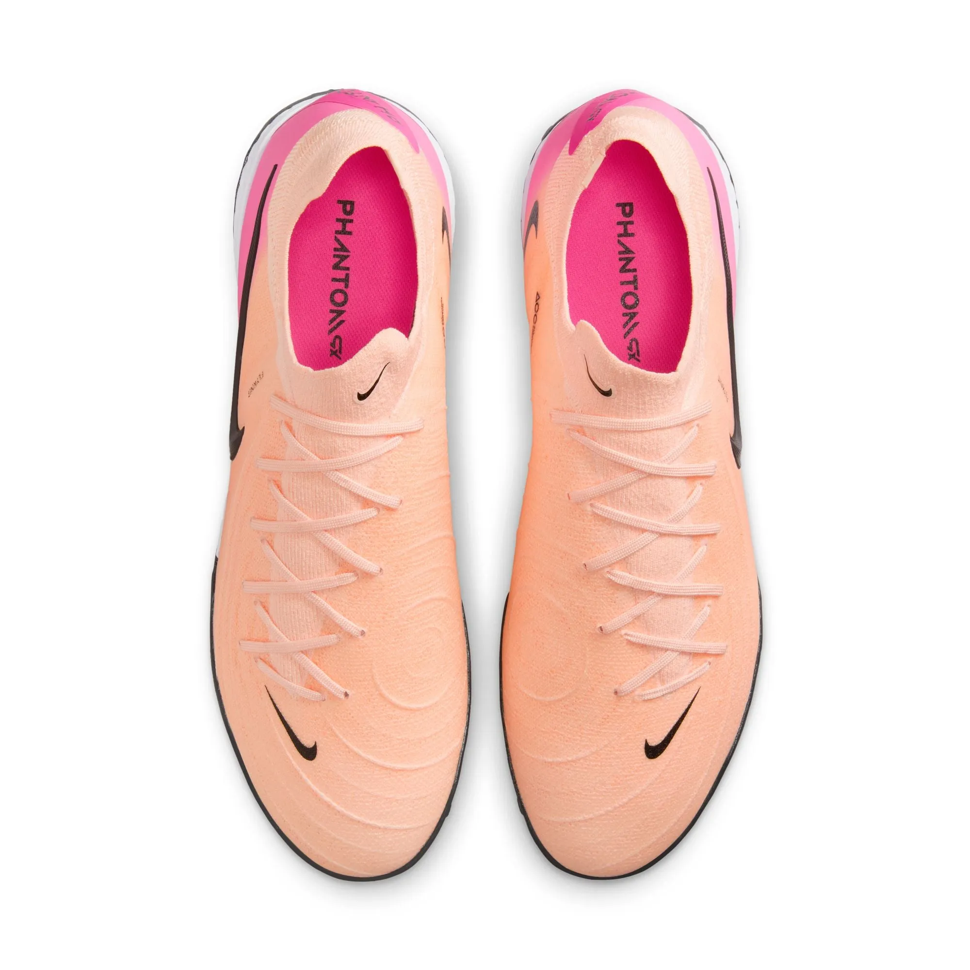 Nike React Phantom GX II Pro TF Turf Soccer Shoes - Crimson Tint/ Black-Pink/Tint