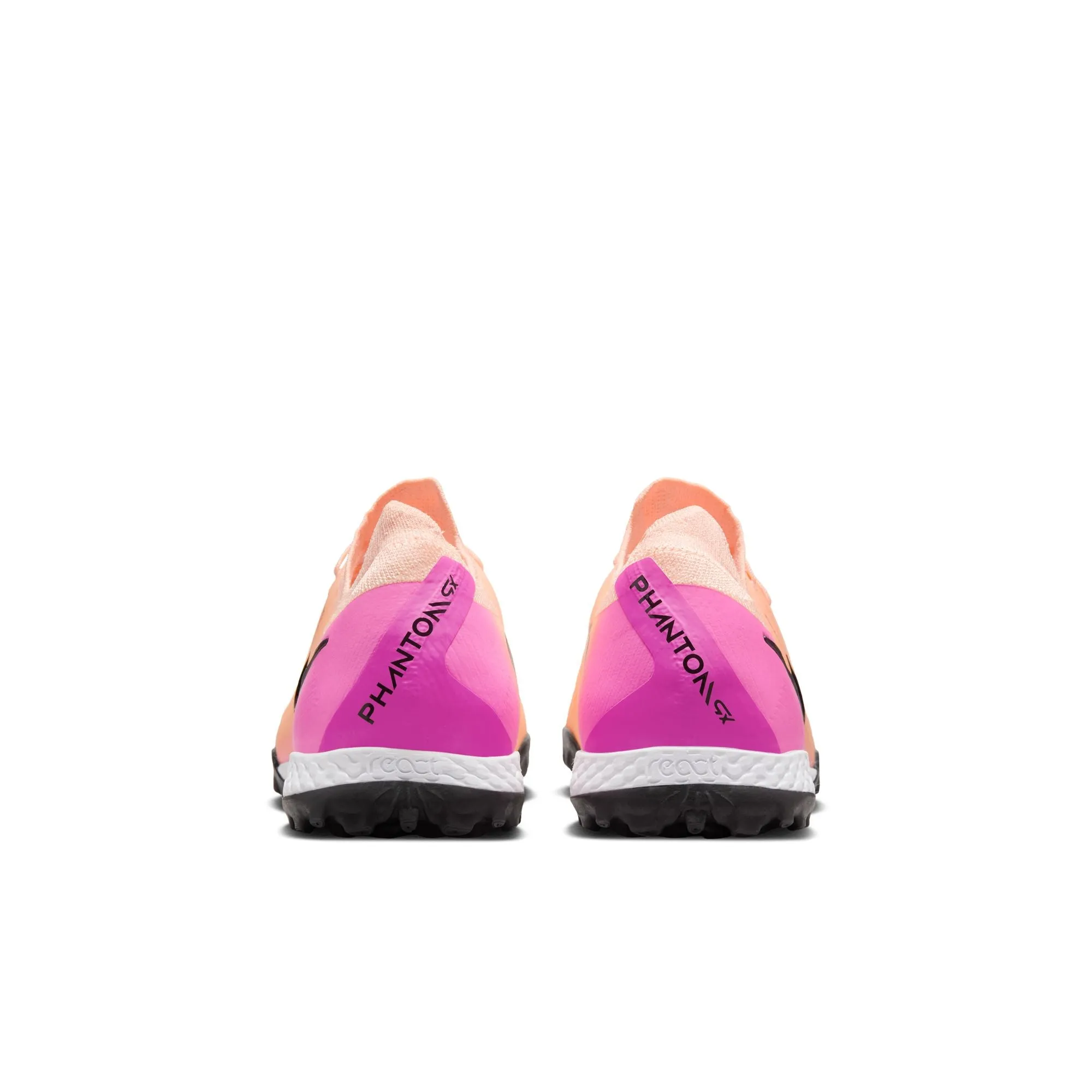 Nike React Phantom GX II Pro TF Turf Soccer Shoes - Crimson Tint/ Black-Pink/Tint
