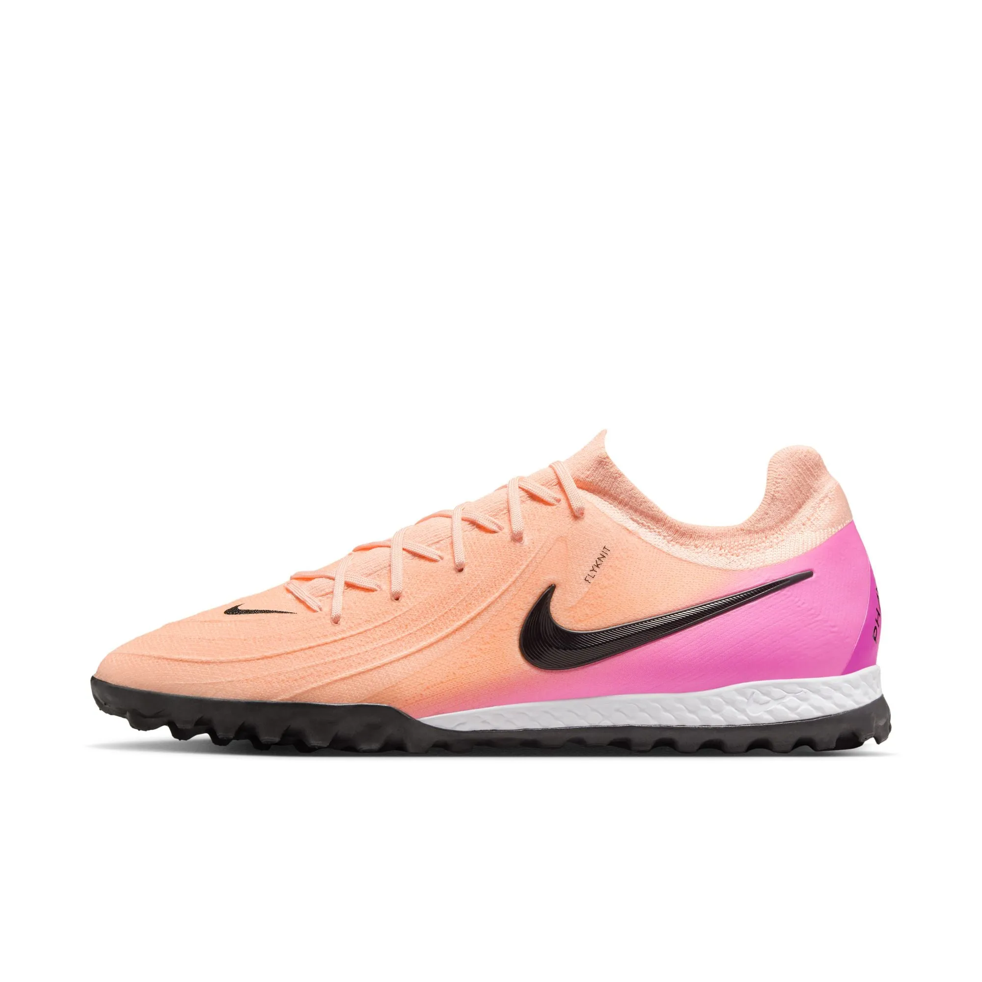 Nike React Phantom GX II Pro TF Turf Soccer Shoes - Crimson Tint/ Black-Pink/Tint