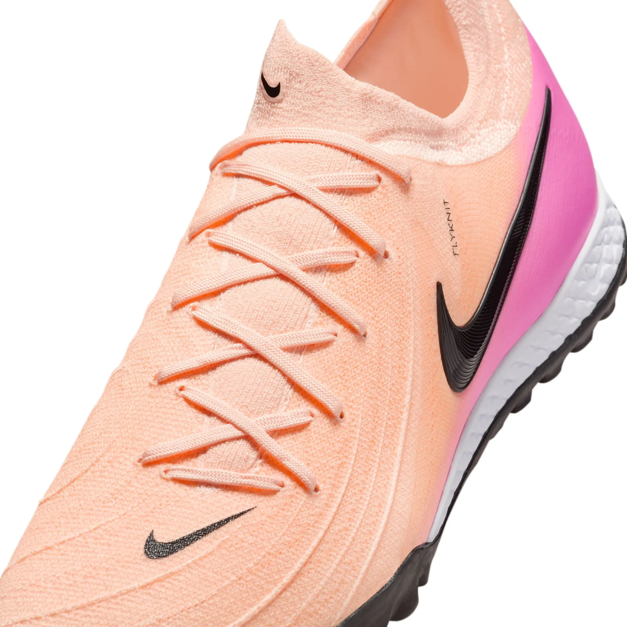 Nike React Phantom GX II Pro TF Turf Soccer Shoes - Crimson Tint/ Black-Pink/Tint