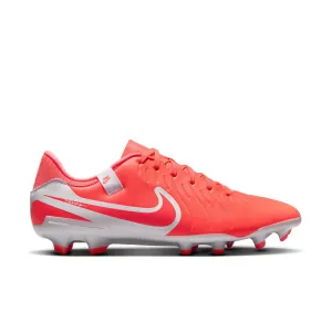 Nike Tiempo Legend 10 Academy FG Firm Ground Soccer Cleats - Hot Lava/ White