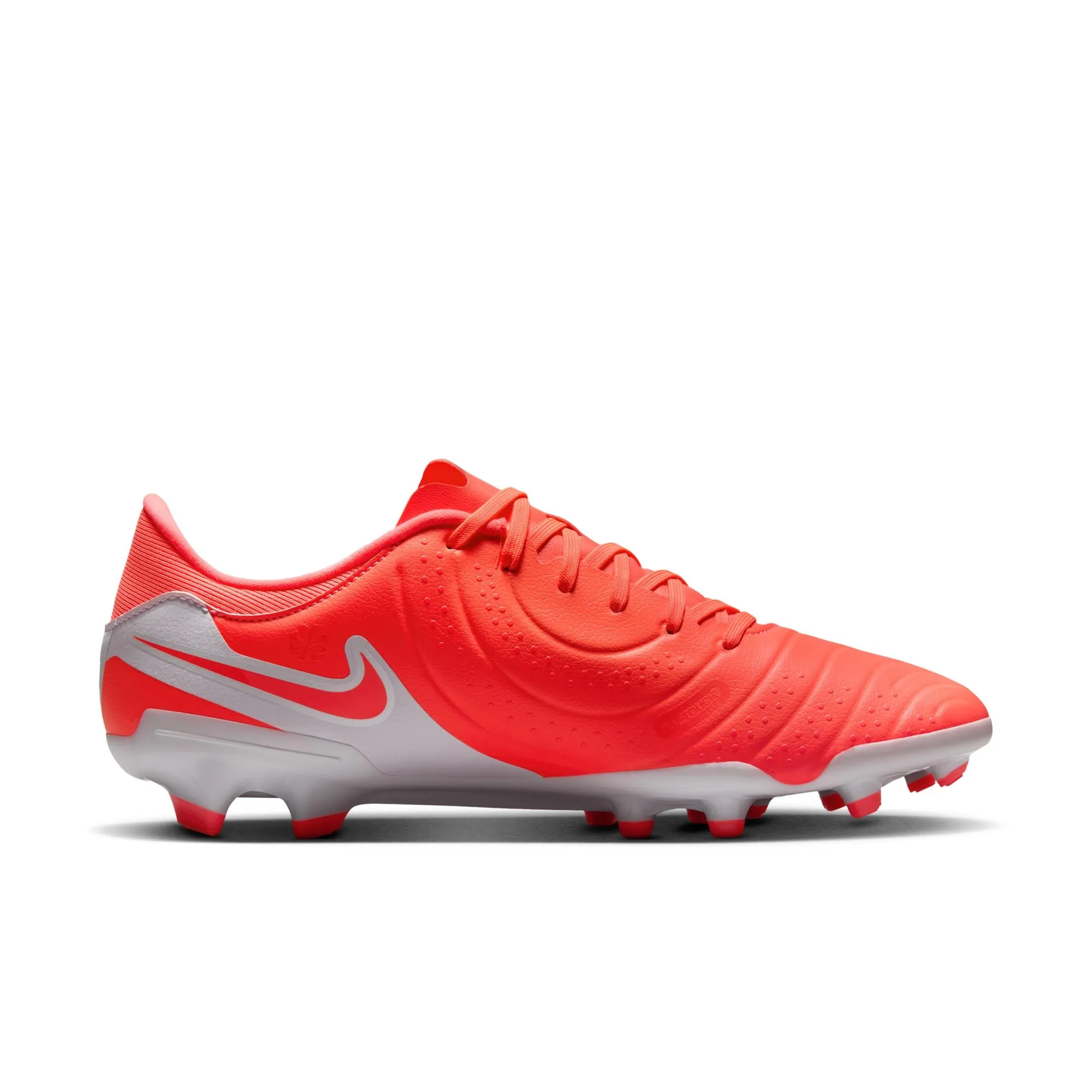 Nike Tiempo Legend 10 Academy FG Firm Ground Soccer Cleats - Hot Lava/ White
