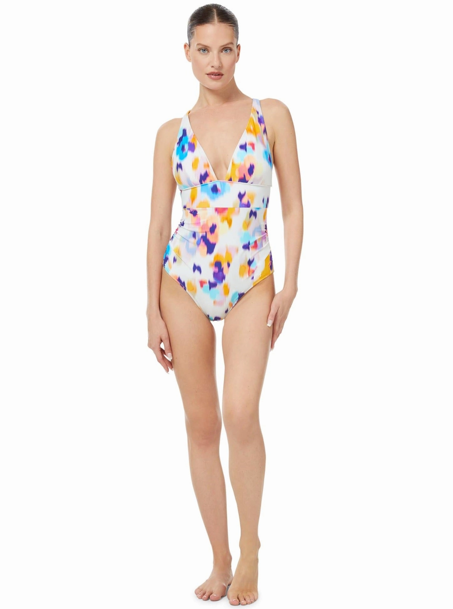Niki One Piece Floral Ikat