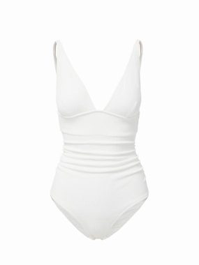 Niki One Piece Ivory Texture fashionable beach swimwear, modern womens bikinis