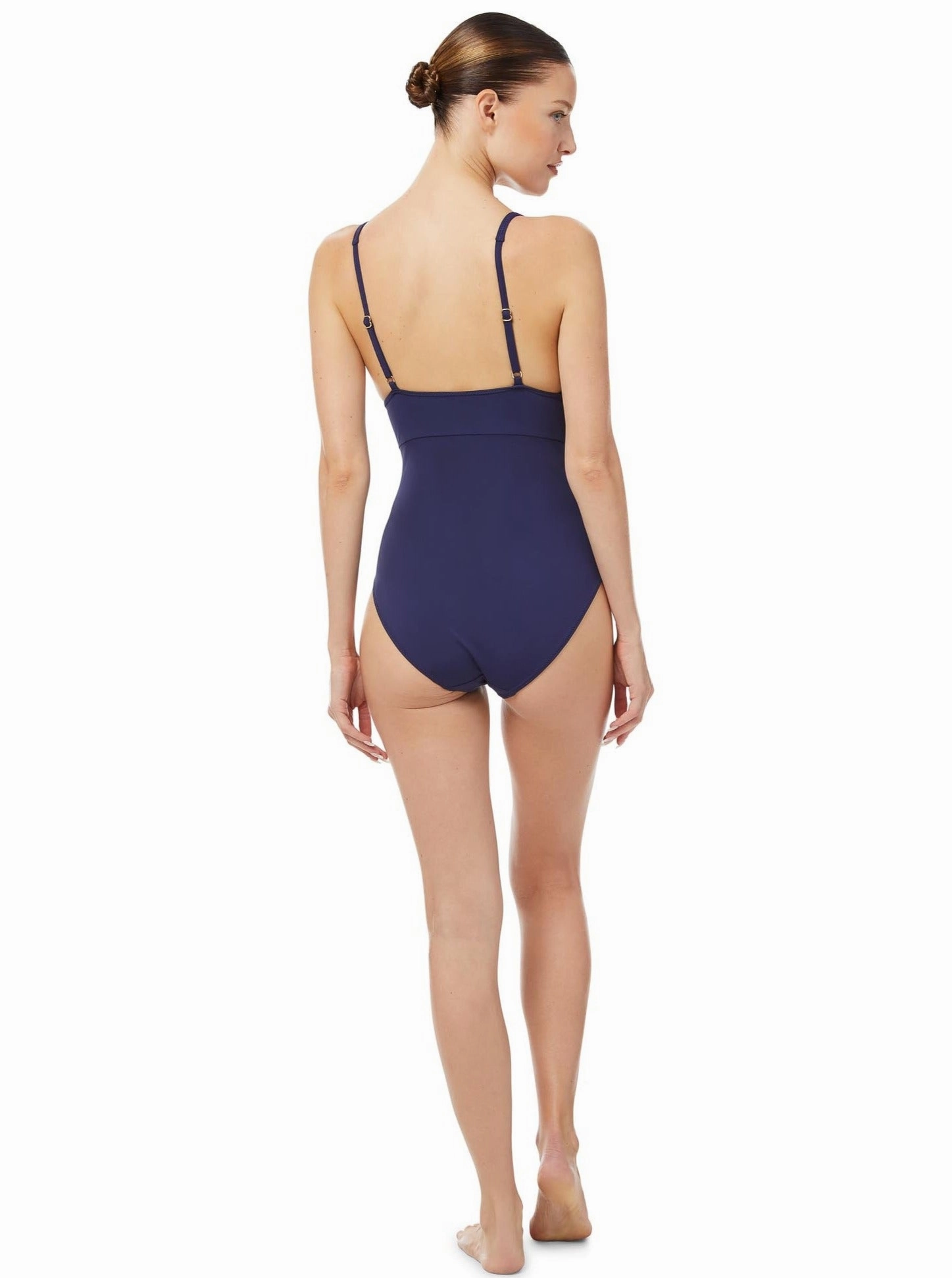 Niki One Piece Navy Satin