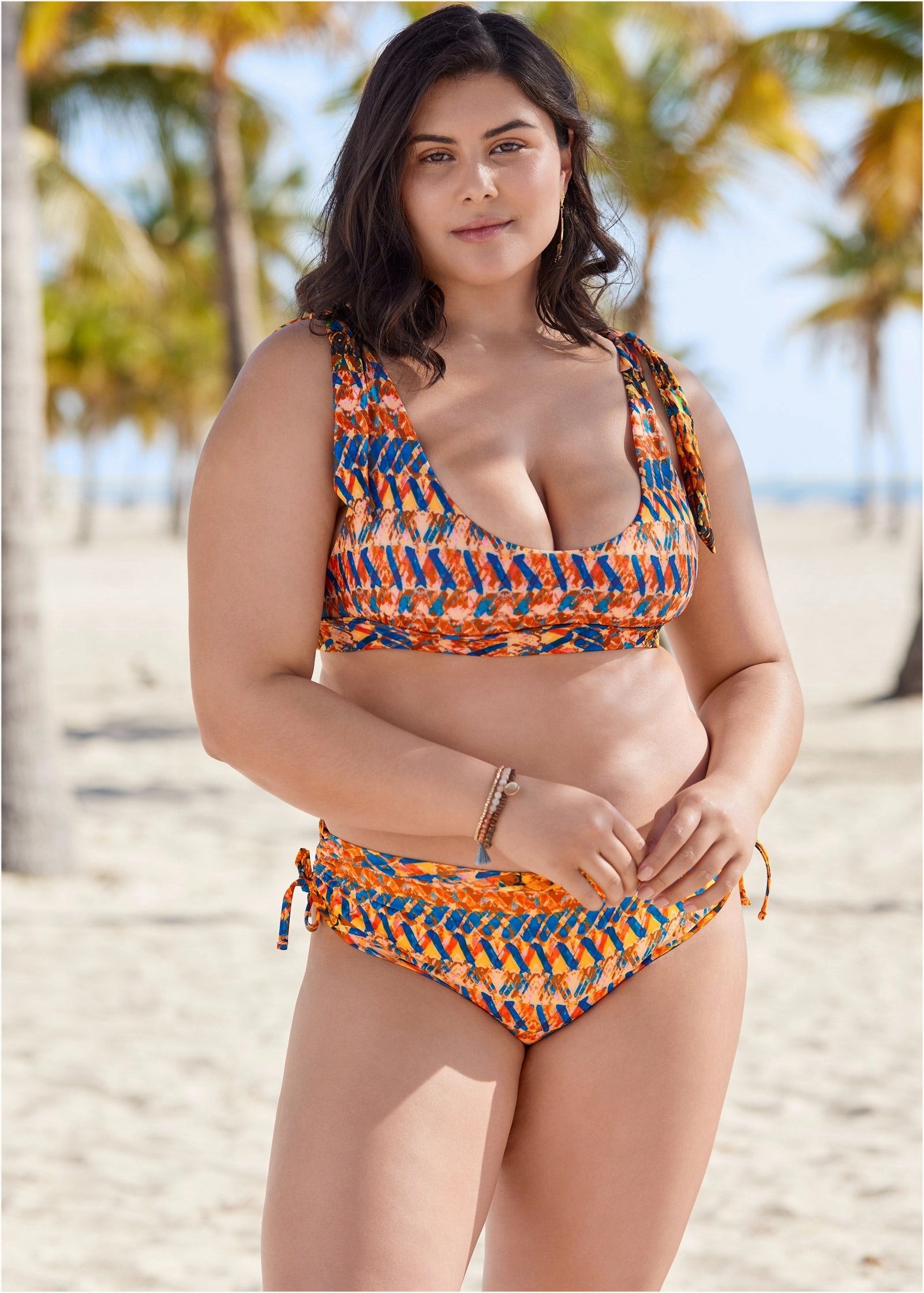 Nikki Bralette Top - Island Stripes