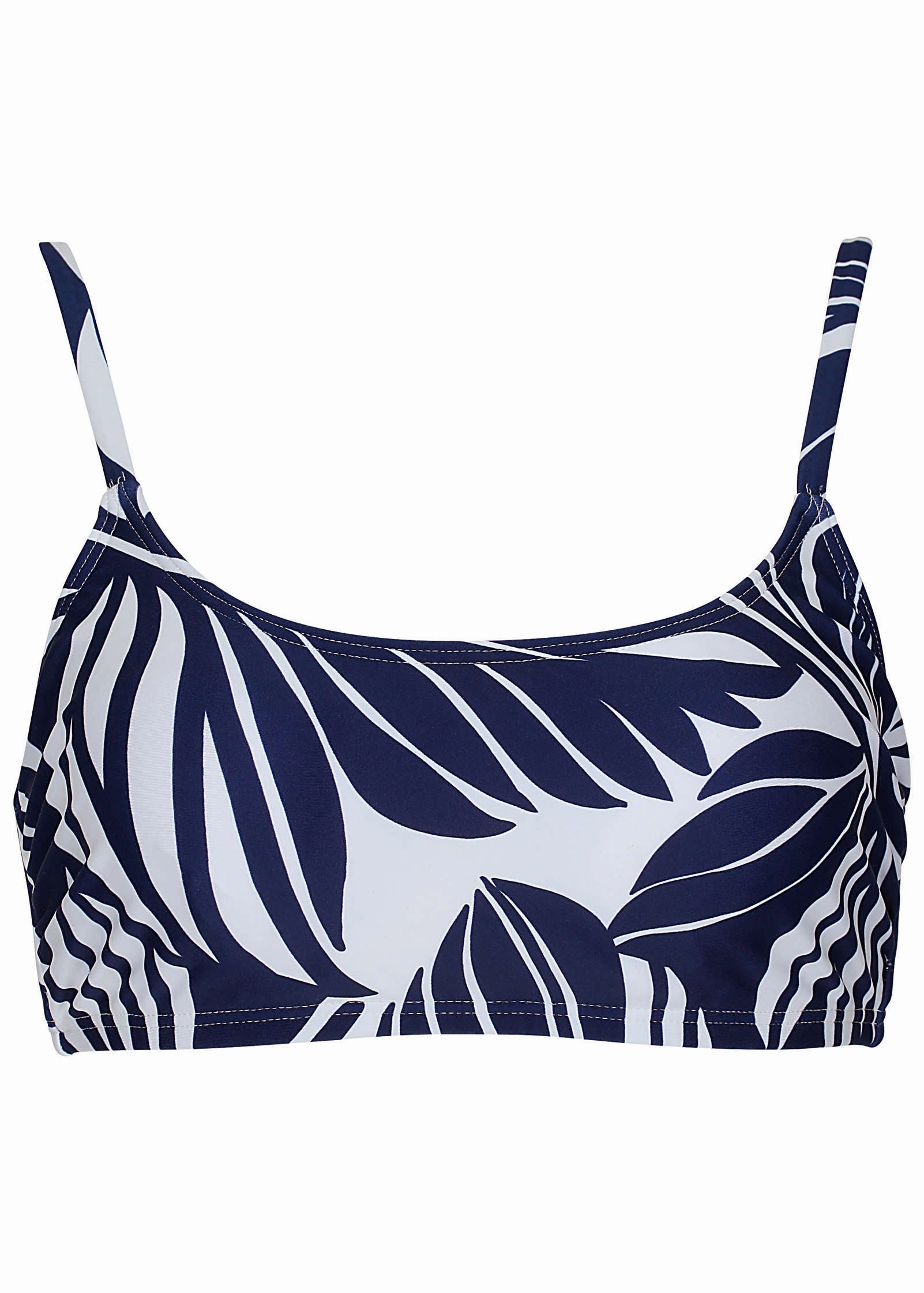 Oahu Underwire Top - Contrast Bold Leaves