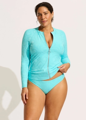 Oasis Long Sleeve Rashvest - Atoll push up bikinis women, sporty womens bikini sets