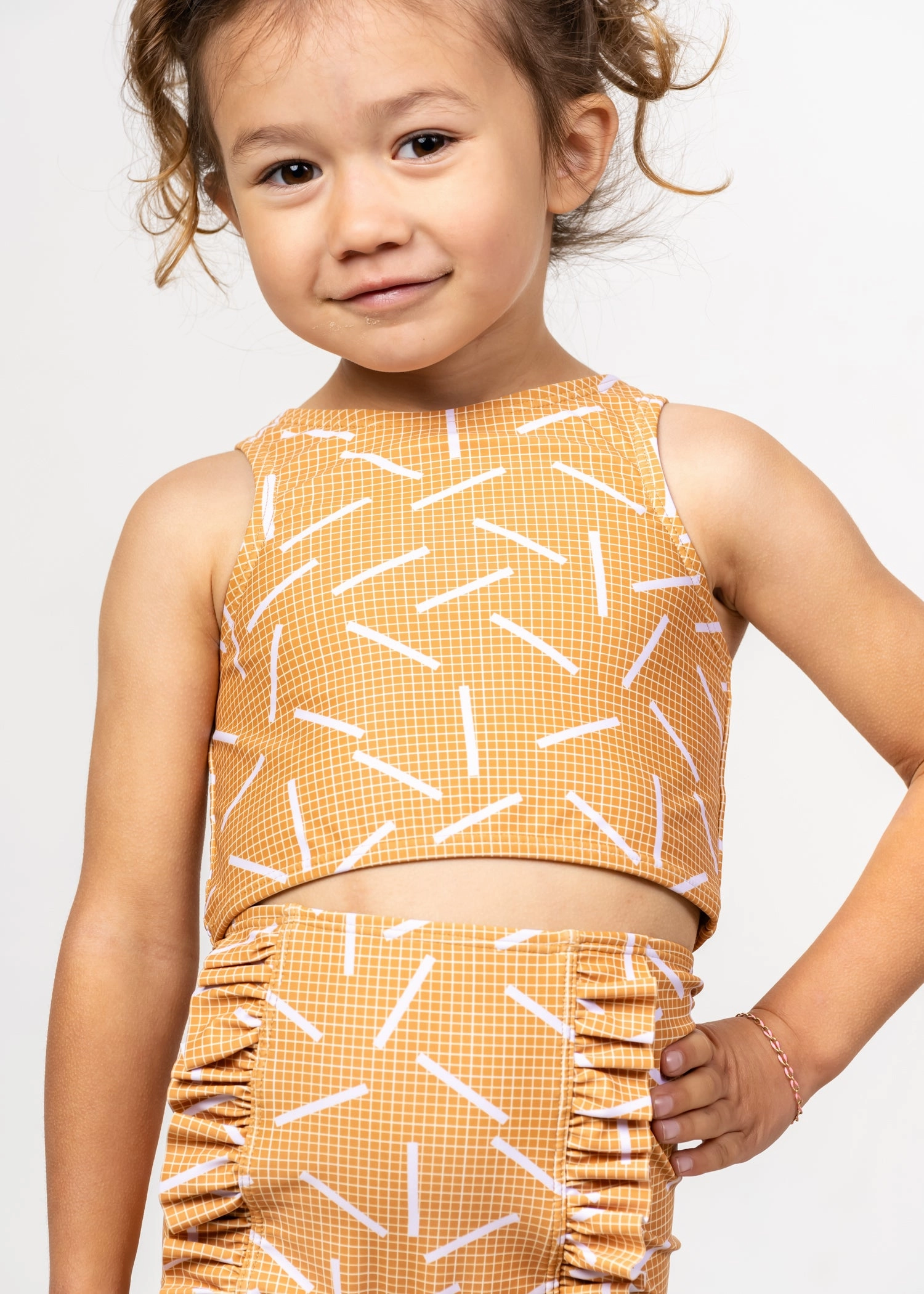 Off The Grid | Mini Racer Back Top cute girls swimsuits, stylish swimwear for girls