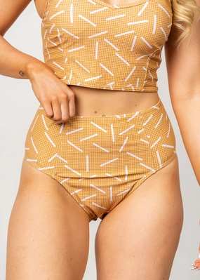 Off The Grid | Up High Bottoms elastic waistband swim bottoms, mix-and-match bikini bottoms