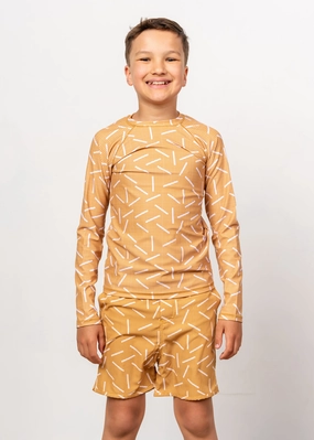Off The Grid | Youth Rashguard Top (Unisex) cute girls swimsuits, stylish swimwear for girls