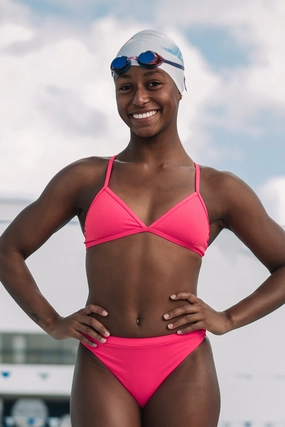 Ohara Bikini Top - Hot Pink mix and match bikinis, stylish women's bikini options