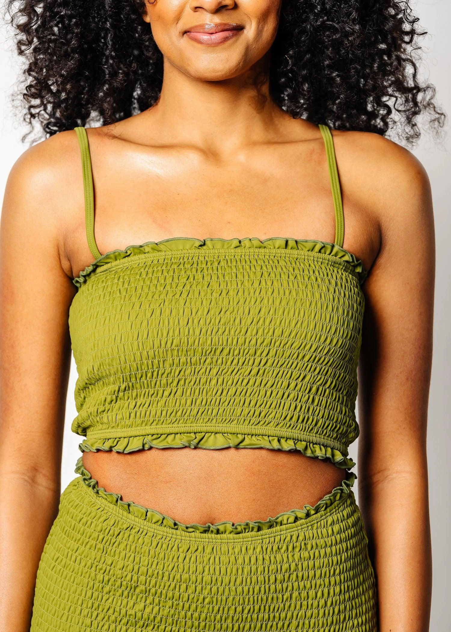 Olive Green | Bandeau Top