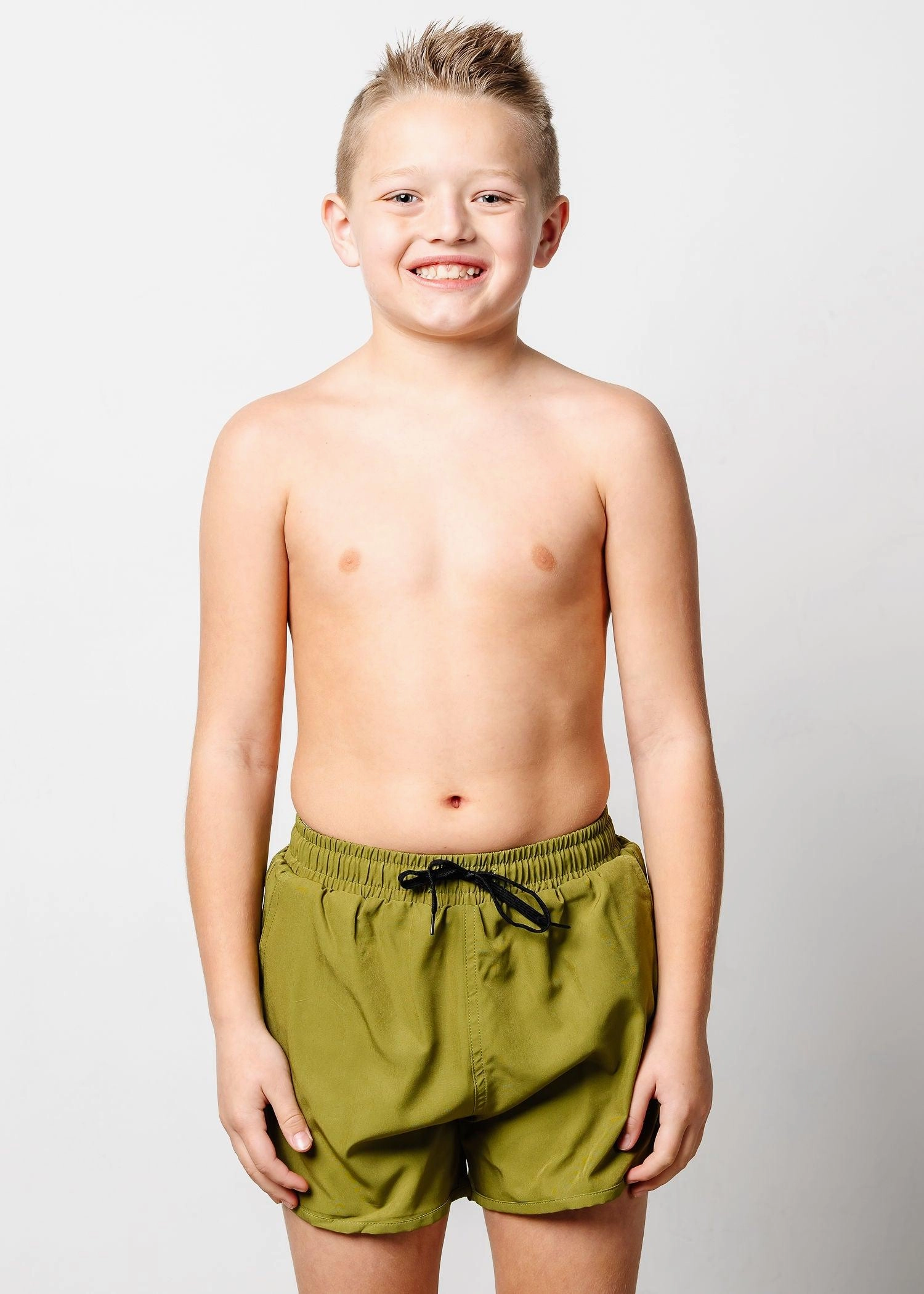 Olive Green | Youth Retro Shorties