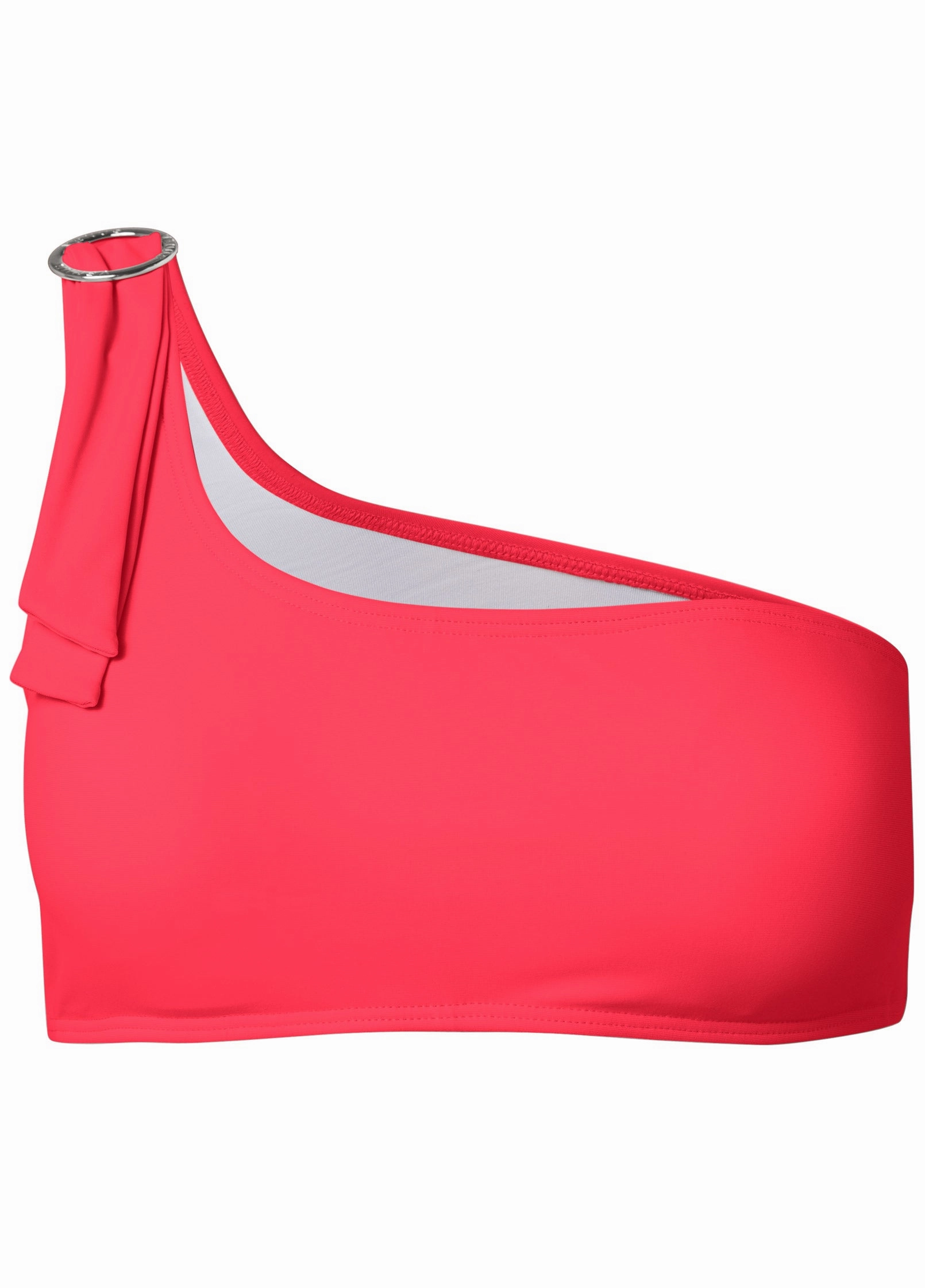 One-Shoulder Bikini Top - Sweet Red