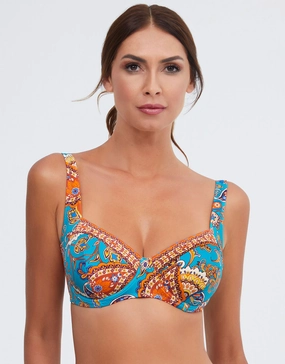 Ornela Underwired Bikini Top - Mutli full coverage swim tops, cute bikini tops