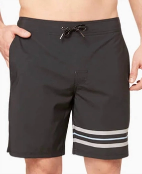 Ozone Board Short In Grey Stripe mens beach swimwear, quick dry mens swimsuits