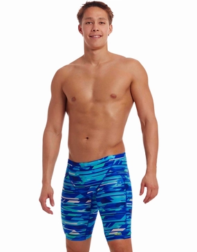 Pace Racer Swim Training Jammers - Blue casual mens swimwear, affordable swimwear for men