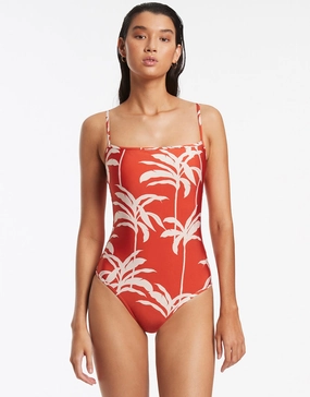 Palme Tank Swimsuit - Cherry pool-ready swimwear for women, trendy swimwear collection
