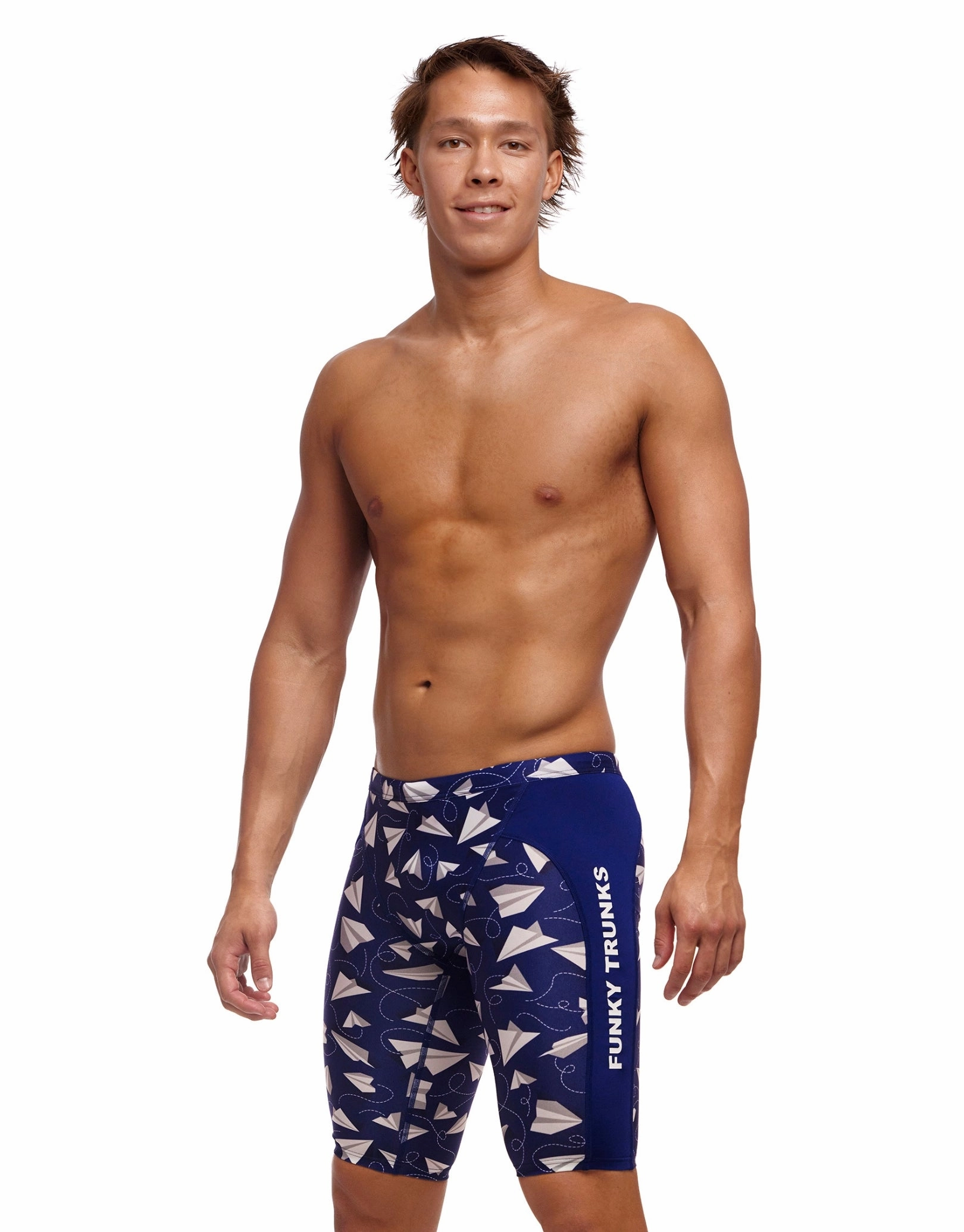 Paper Plain Swim Training Jammers - Blue