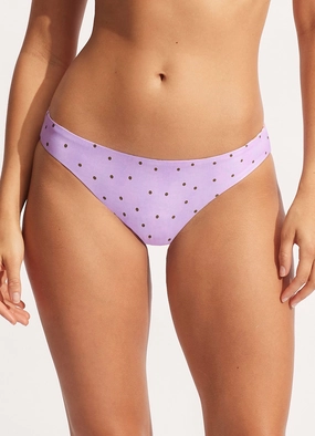 Paradise Garden Reversible Hipster - Lilac high waist bikinis women, cheeky cut bikinis for women