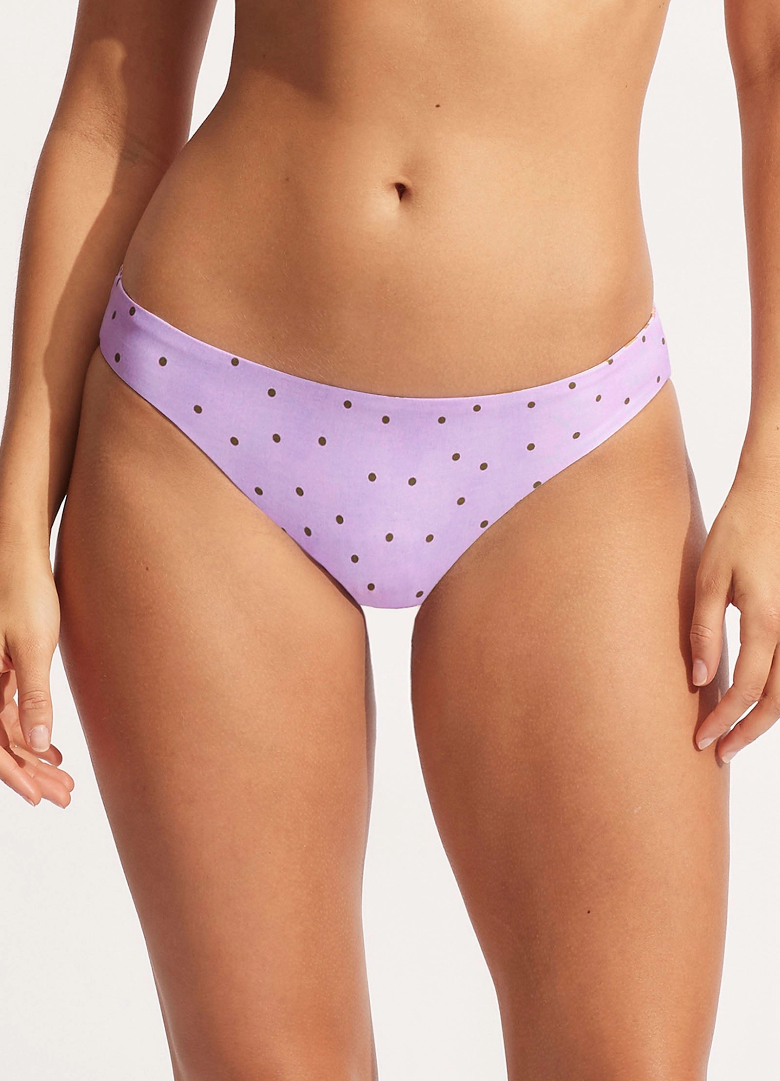 Paradise Garden Reversible Hipster - Lilac high waist bikinis women, cheeky cut bikinis for women