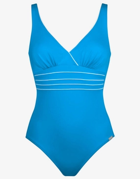 Parrot Bay Swimsuit - Aqua White pool-ready swimwear for women, trendy swimwear collection