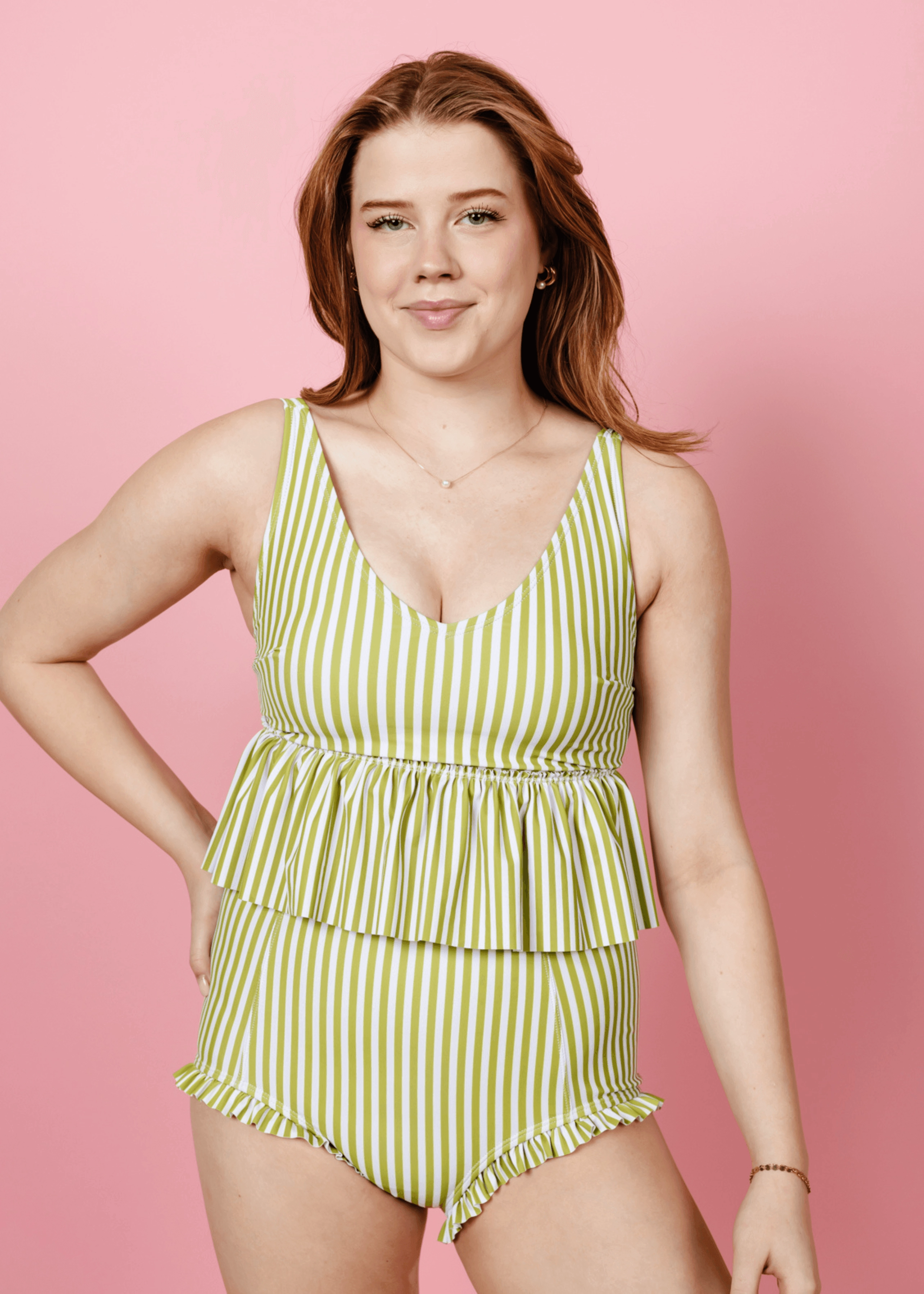 Pear Stripes | All Ruffled Up Bottoms