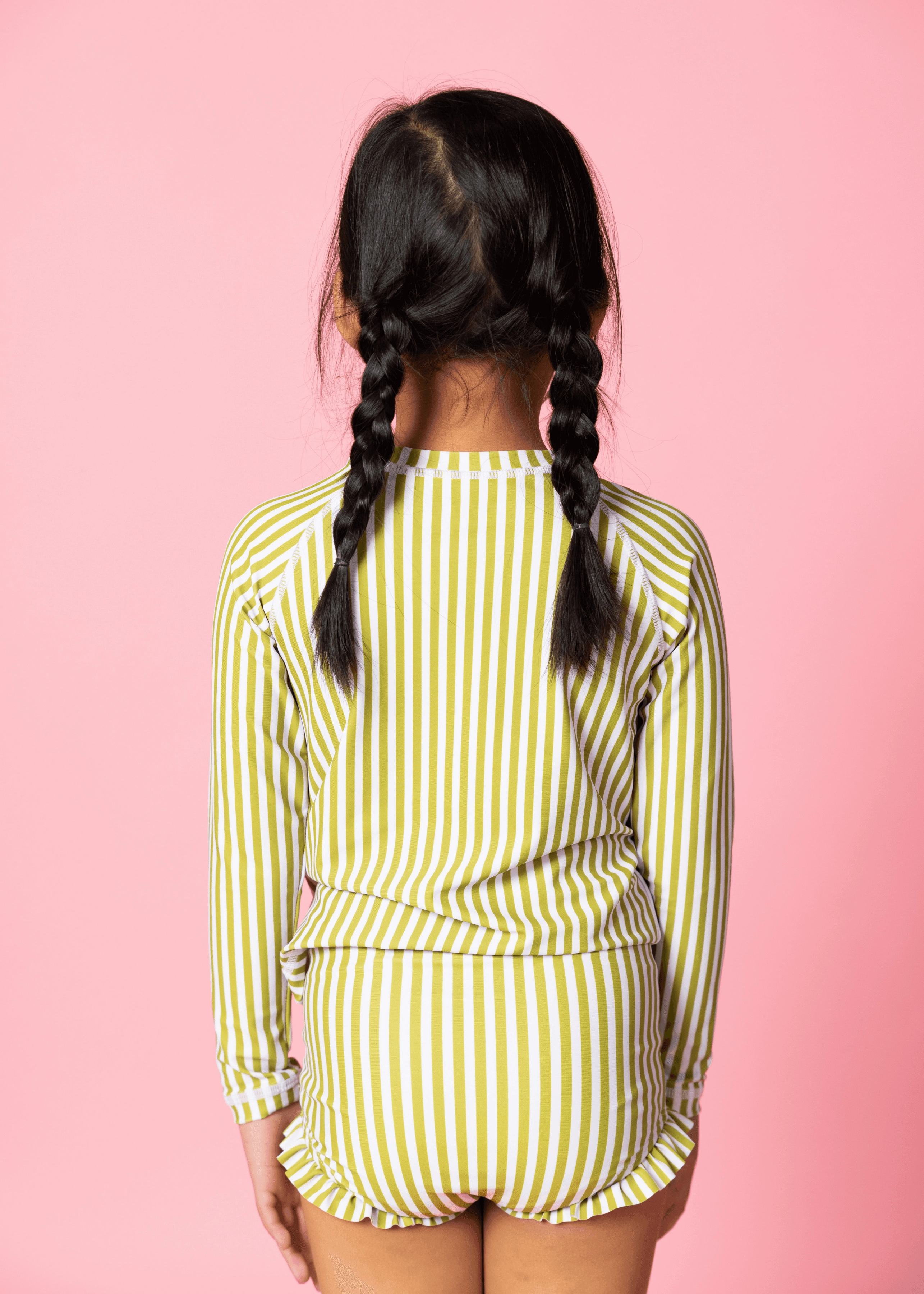 Pear Stripes | Mini Rashguard Top (Unisex)