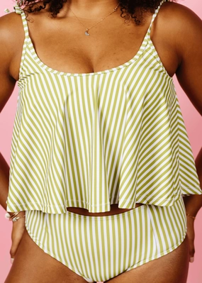 Pear Stripes | Swing Top tankini swim tops, adjustable bikini tops