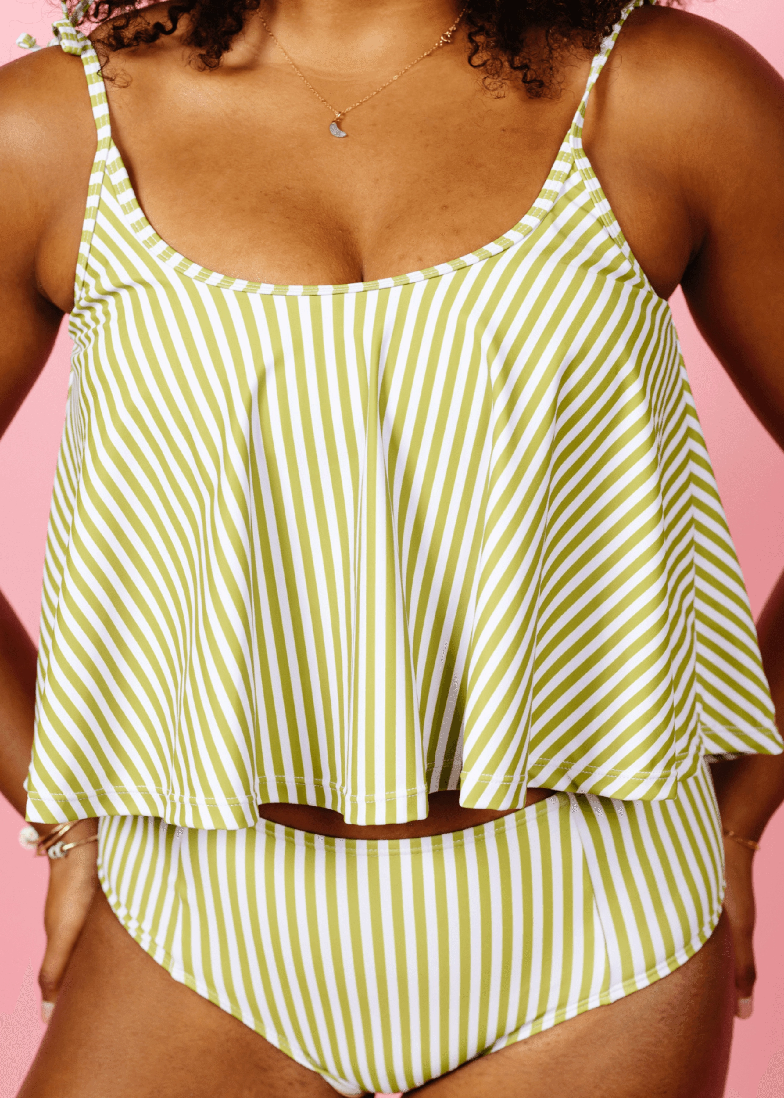 Pear Stripes | Swing Top tankini swim tops, adjustable bikini tops