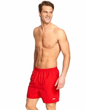 Penrith 17" Short - Hot Red casual mens swimwear, affordable swimwear for men