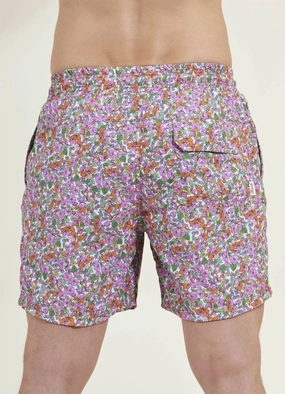 Petite Pompom Sailor Men Trunks In Multi mens beach swimwear, quick dry mens swimsuits