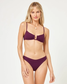 Peyton Bikini Top - Merlot timeless swimwear styles women, comfy swimwear for women
