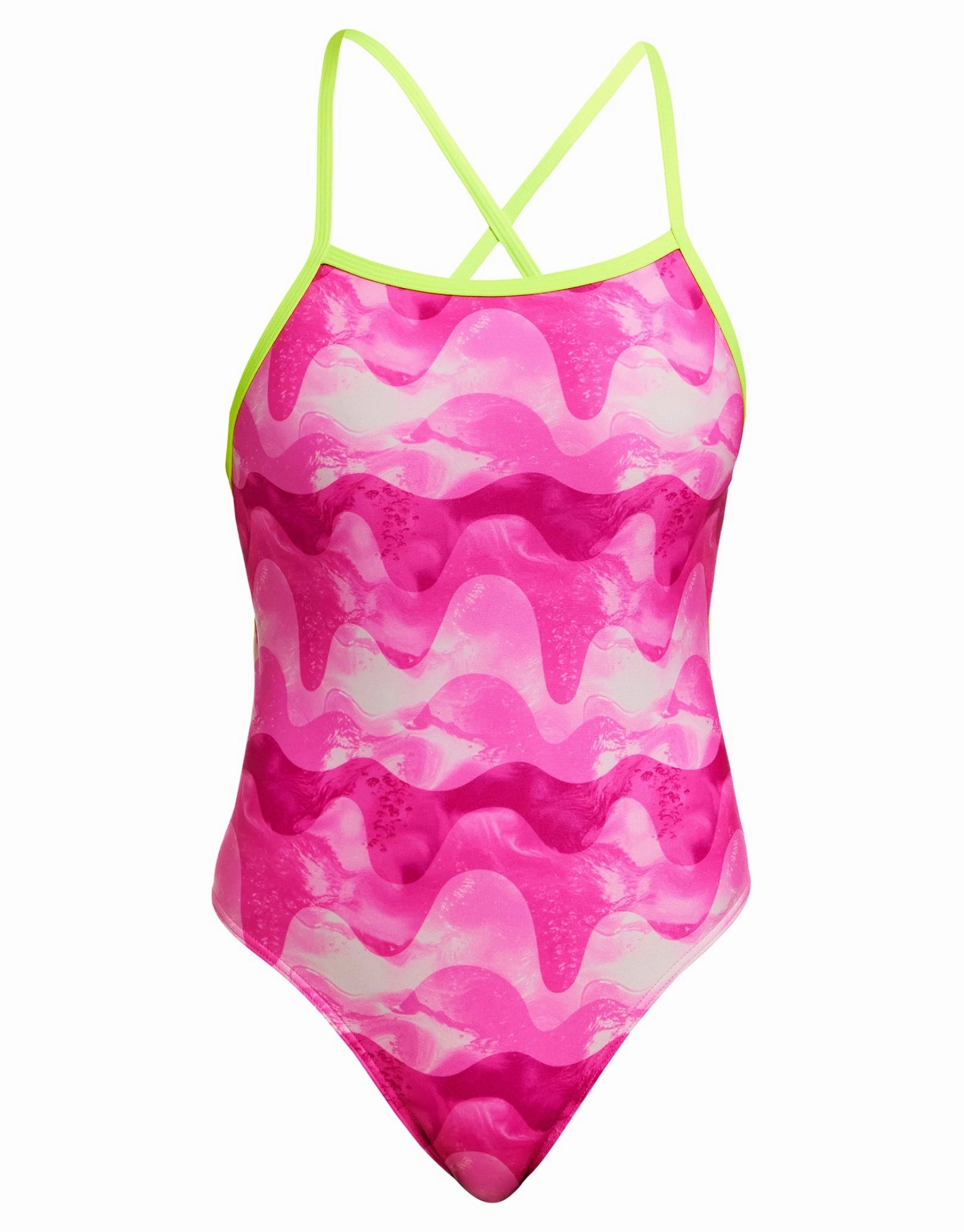 Pink Caps Tie Me Tight Swimsuit - Pink
