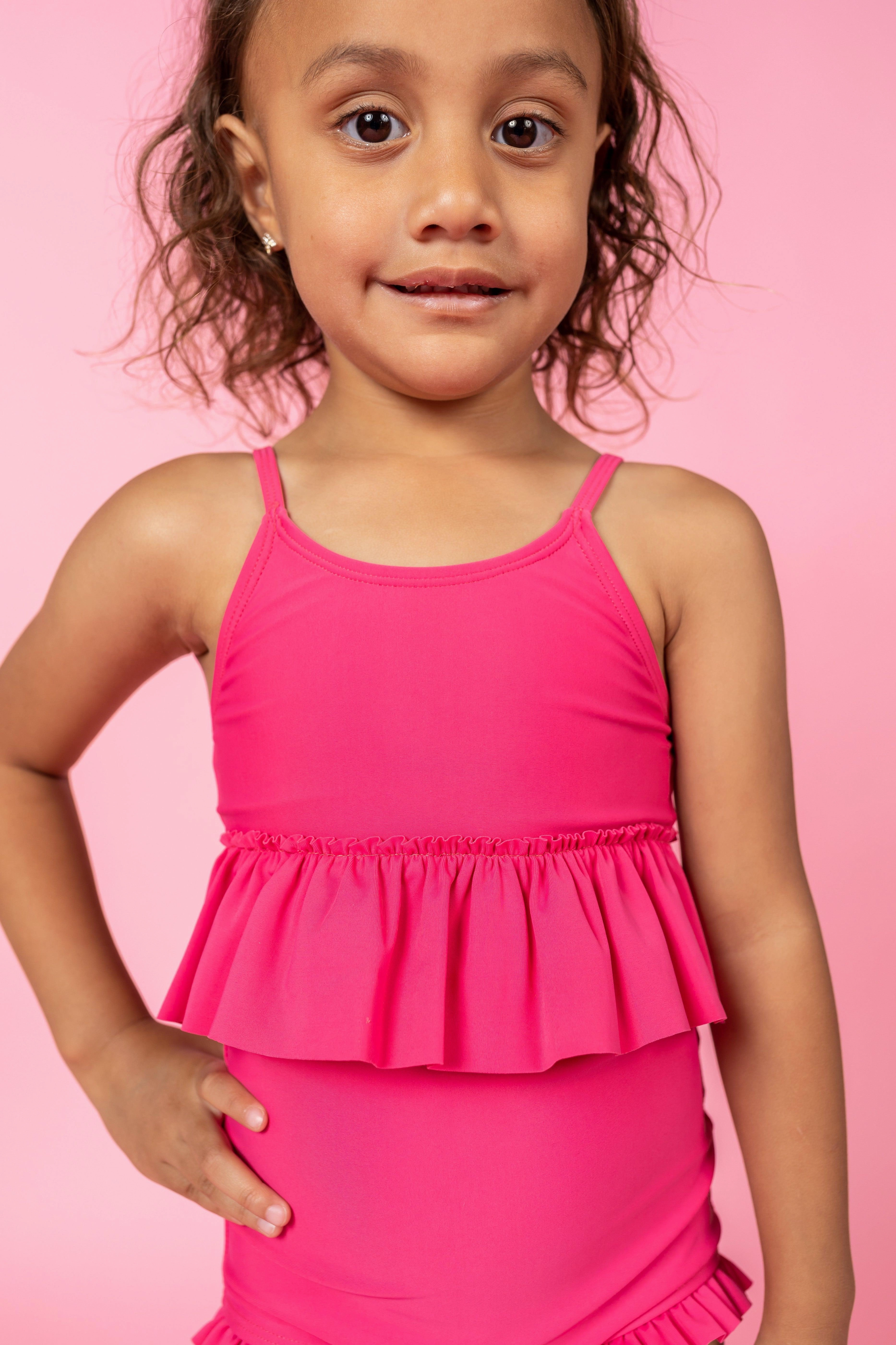 Pink Raspberry | Mini Peplum Top