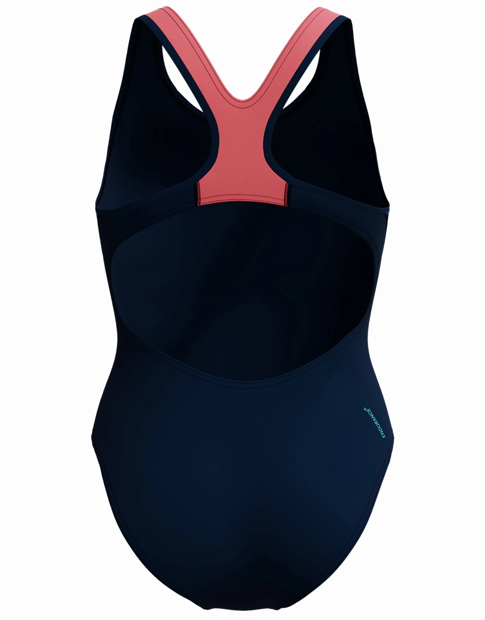 Placement Laneback Swimsuit - Navy/Coral
