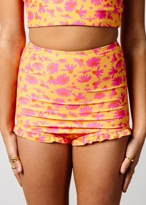 Playful Daisies | Youth All Ruffled Up Bottoms cute girls swimsuits, stylish swimwear for girls